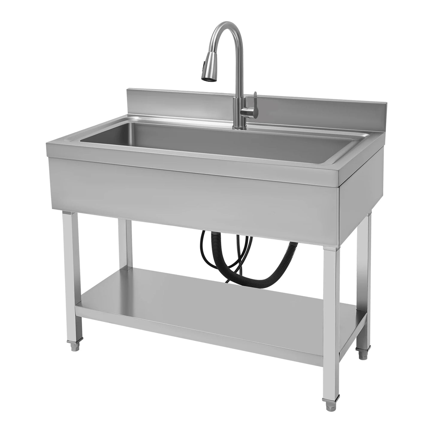 Bymaocar Freestanding Stainless Steel Kitchen Sink Laundry