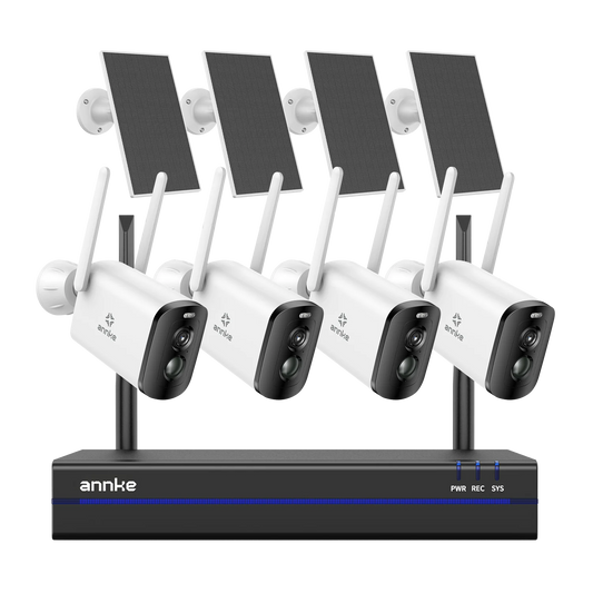 ANNKE 4MP HD Wireless Video Security System 16CH NVR 4/6/8/12 PCS IP Camera PIR Night Vision Outdoor wireless solar camera