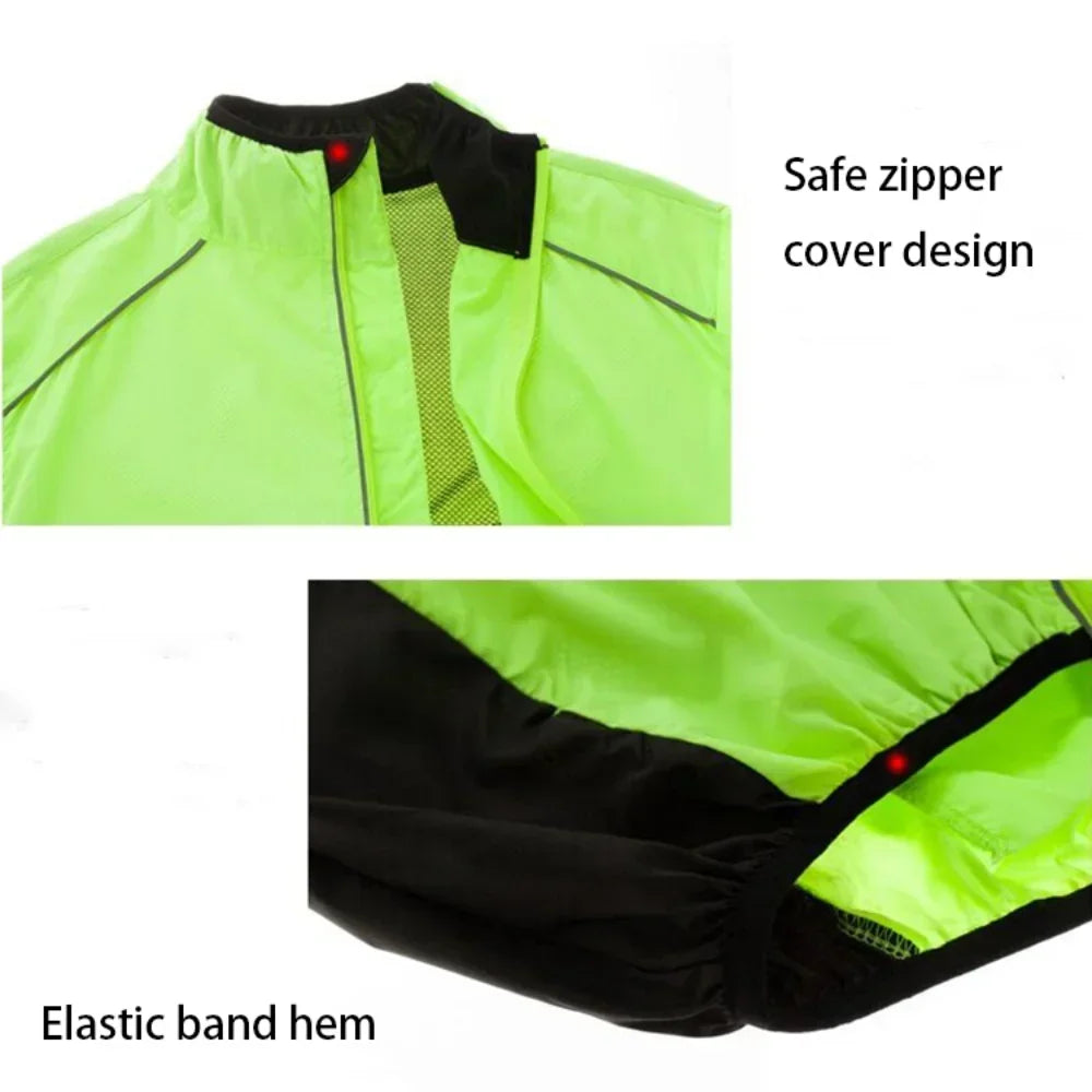 Guangdong Reflective Men's Rain Jacket Waterproof Windproof
