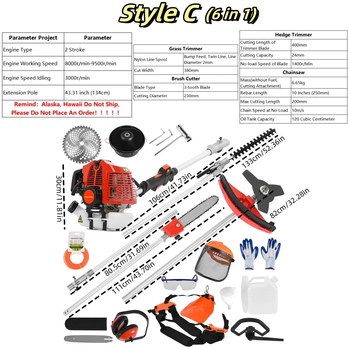 Carburetor 2200W Cordless Weed Eater 2 In 1 Trimmer