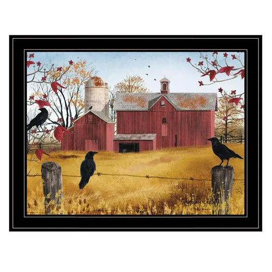 Autumn Gold Framed Print - Ready to Hang, Black Frame Artwork