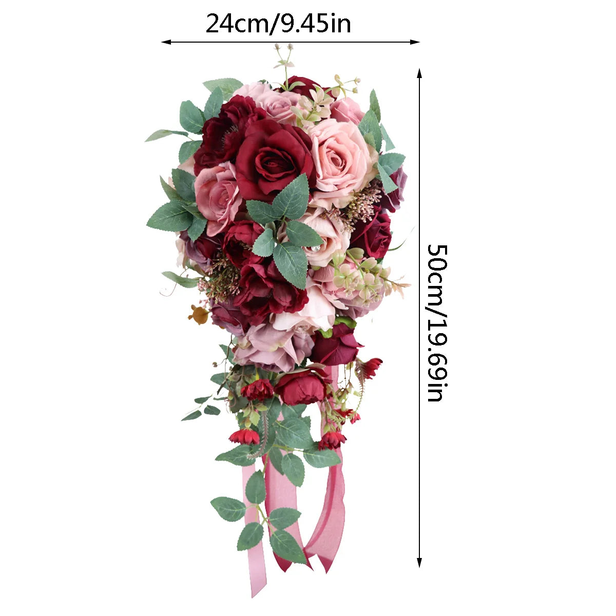 Wedding Bouquets for Bride Bridesmaid, Bridal Bouquets for Wedding Ceremony and Anniversary Valentines Day Decorations,
