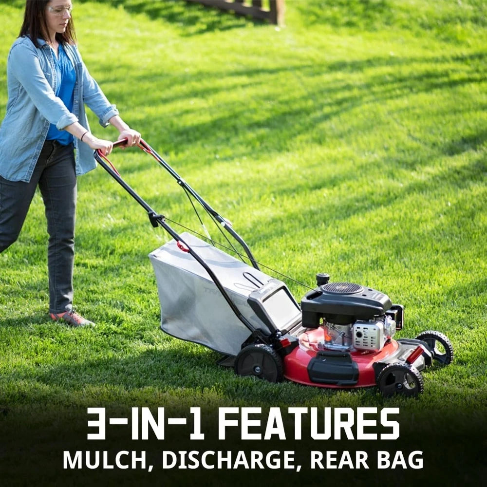 Hign Concerned Gas Lawn Mower RWD 3 In 1 BaggingPro