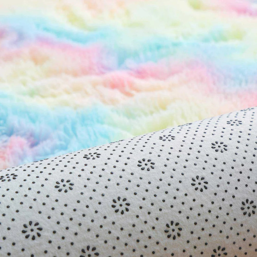Bedroom Carpet For Children's Room Cute Girls Floor Soft Mat Living Room Decoration White Fluffy Large Kids Bedside Rugs
