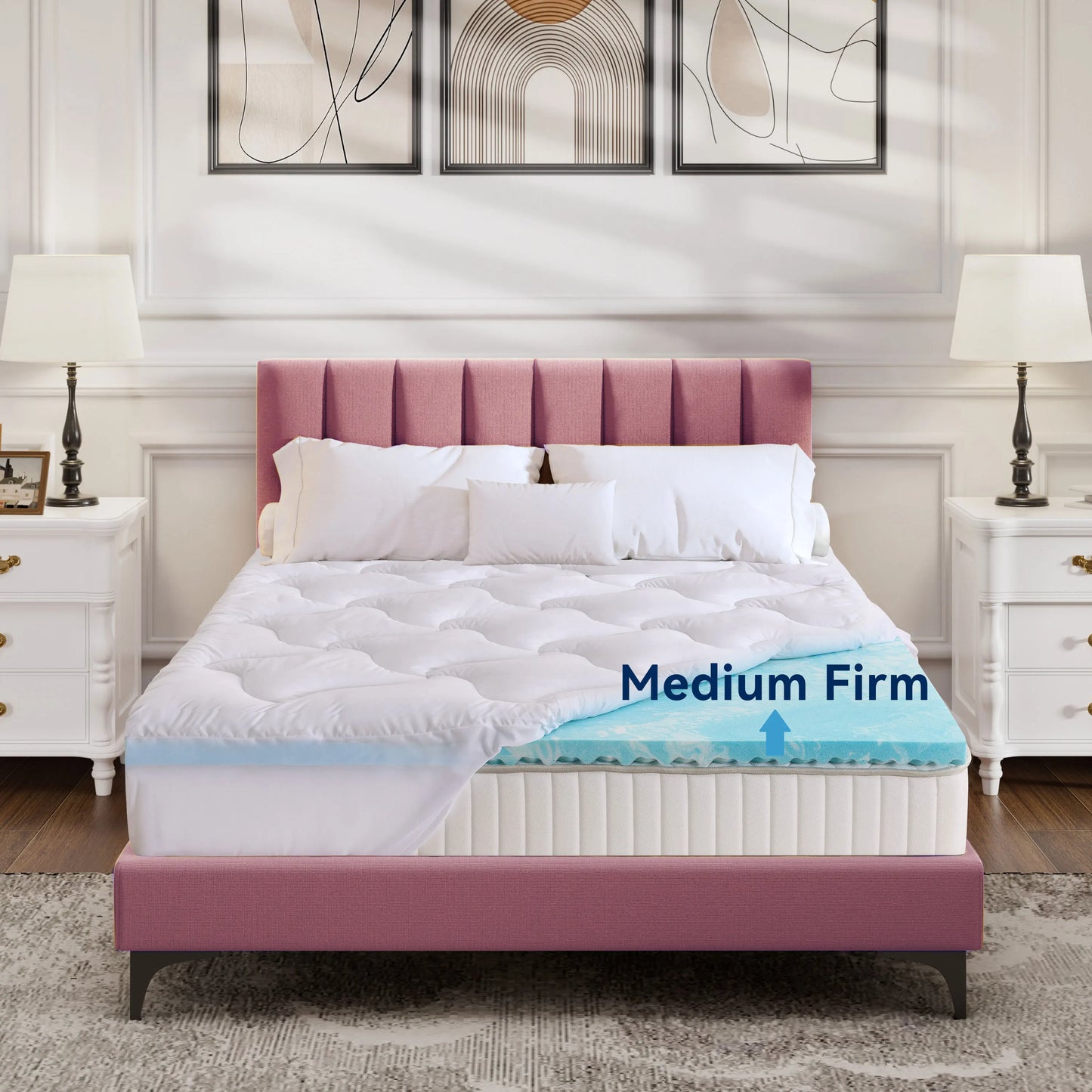 Hcore Memory Foam Mattress Topper CertiPUR US Certified