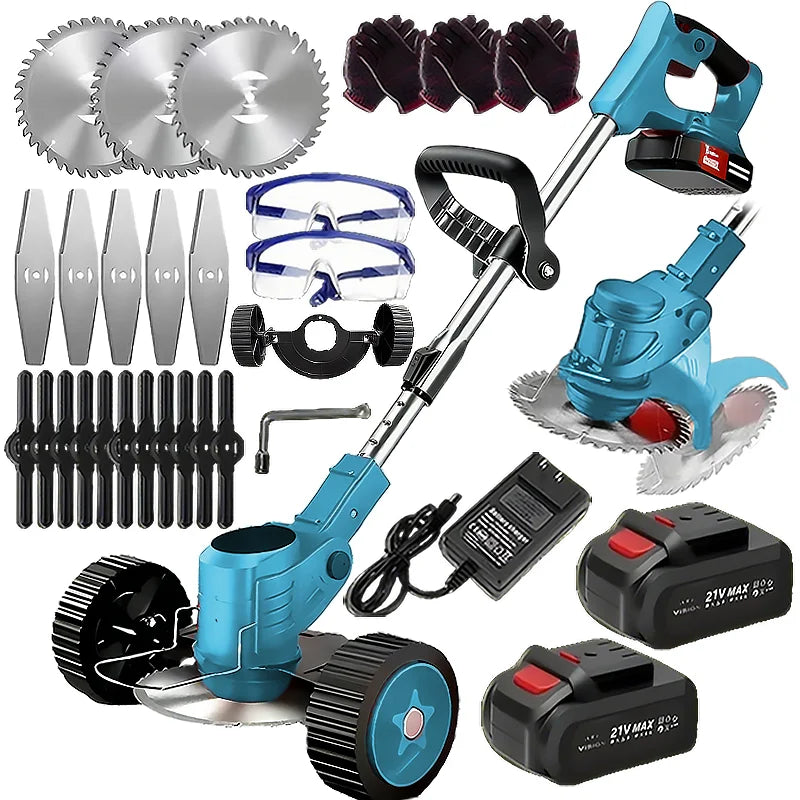 Wireless Portable Weed Trimmer With Dual Lithium Batteries