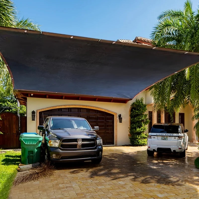 Jiujun-Black High-Density Polyethylene Sunshade Sail - Professional Anti-Uv Design, 85%, Suitable for Terrace, Pergola, Courtyar