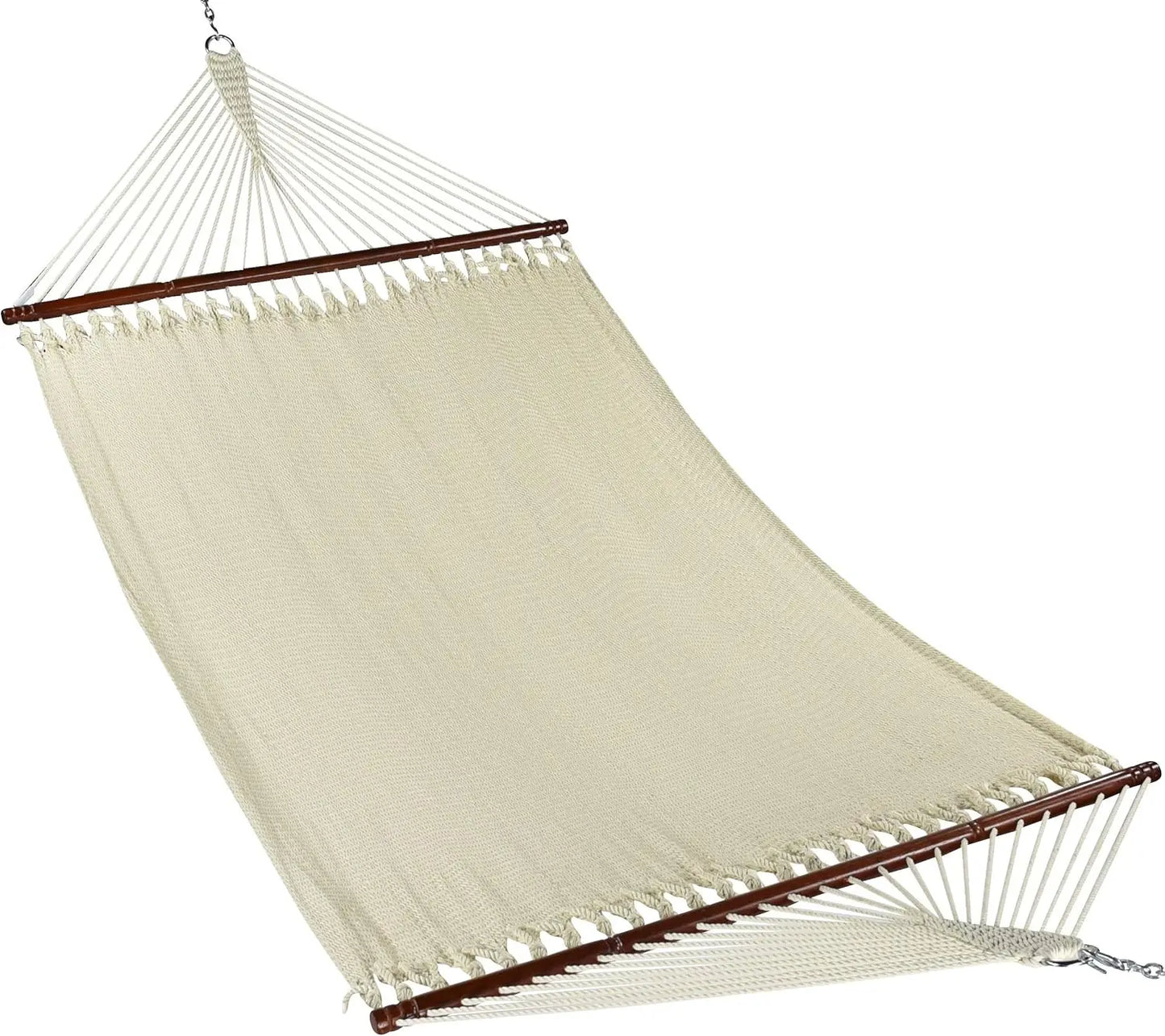 Jumbo Caribbean Hammock - 55 Inch - Soft-Spun Polyester - Tan