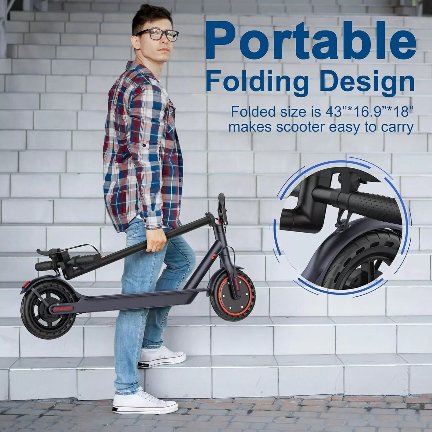 Ladped LP60 Folding Electric Scooter 350W 19mph App Control