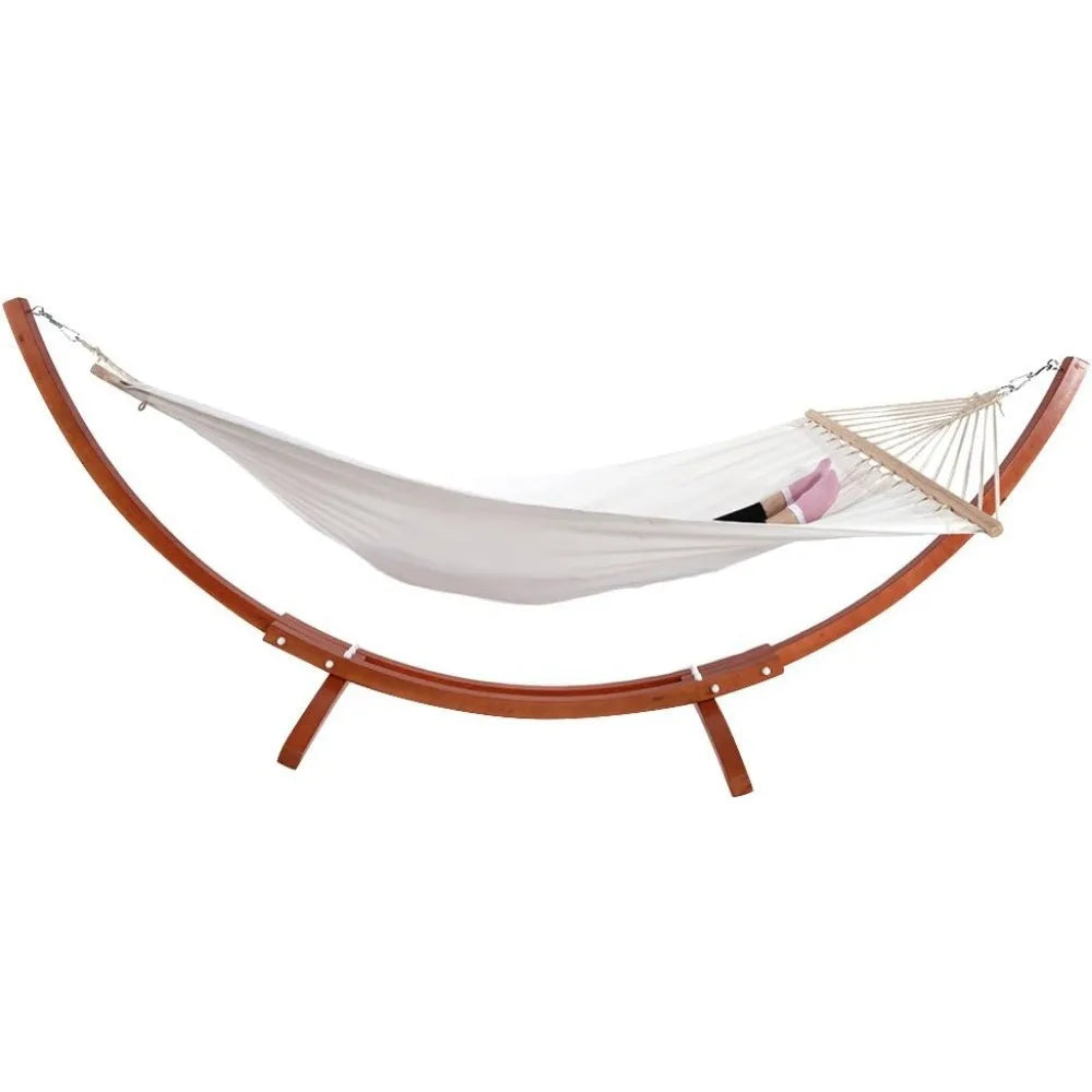 ONCLOUD Hammock Wood Arc Stand With Double Hammock Bundle
