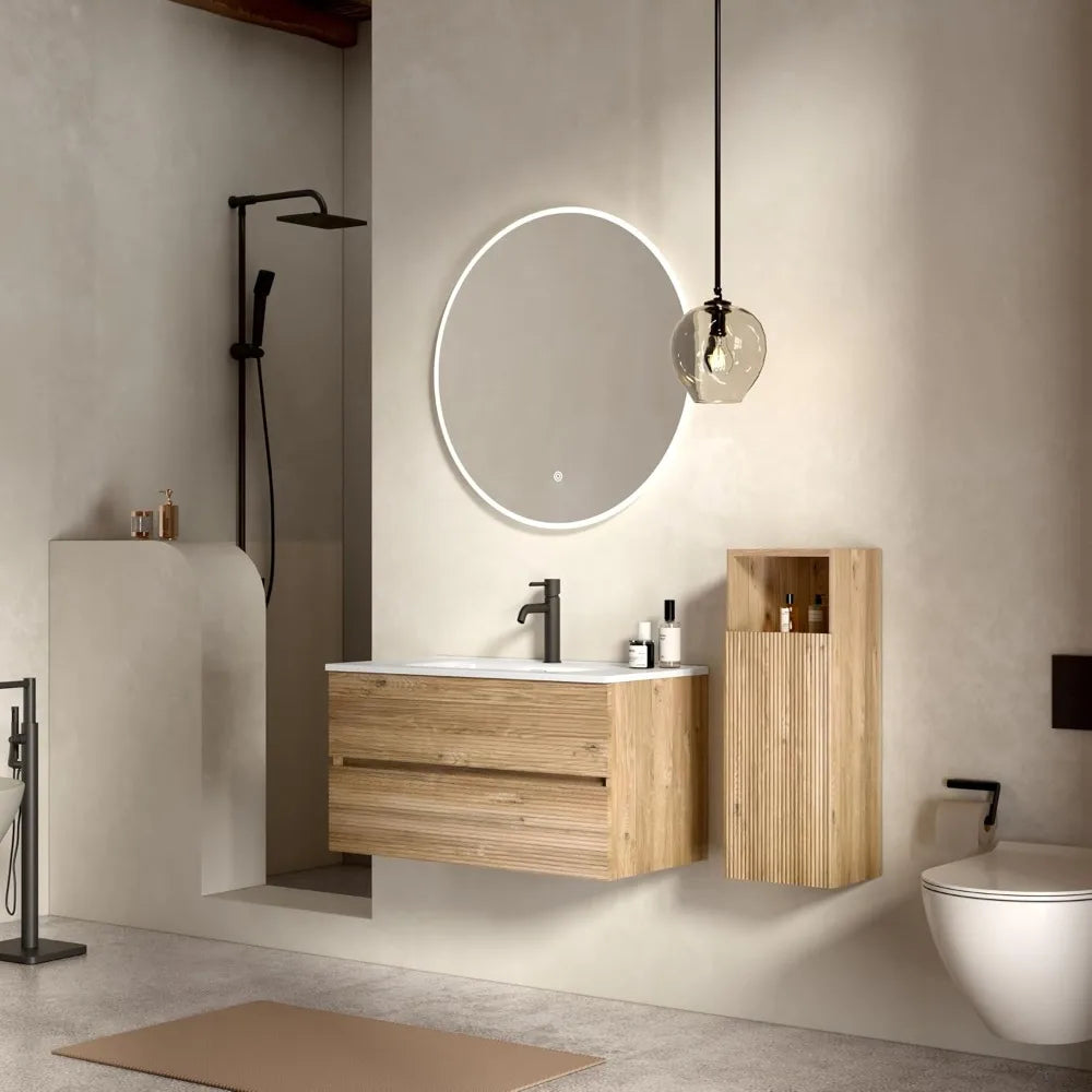 36'' Floating Bathroom Vanity with Sink Combo, Modern Bathroom Cabinet with 2-Soft Close & Large Storage Drawers, for Bath