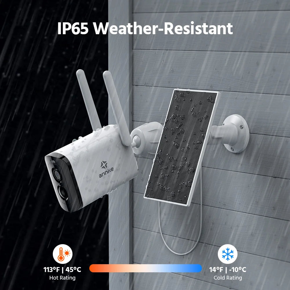 ANNKE 4MP HD Wireless Video Security System 16CH NVR 4/6/8/12 PCS IP Camera PIR Night Vision Outdoor wireless solar camera