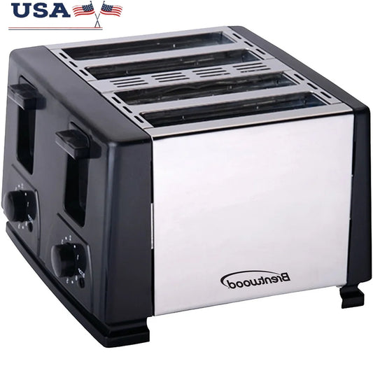 XMSJ 110V Toaster With 6 Shade Settings Auto Shut Off