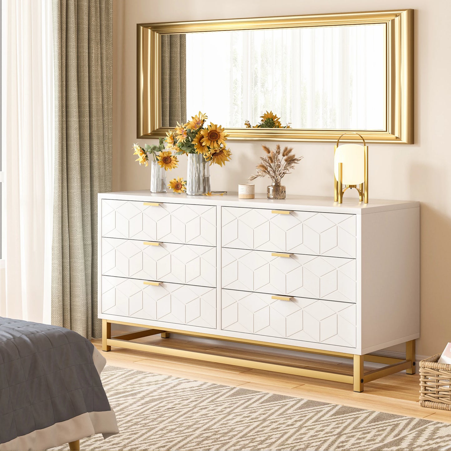 Studyset Dresser With 6 Drawers Minimalist Modern Bedroom