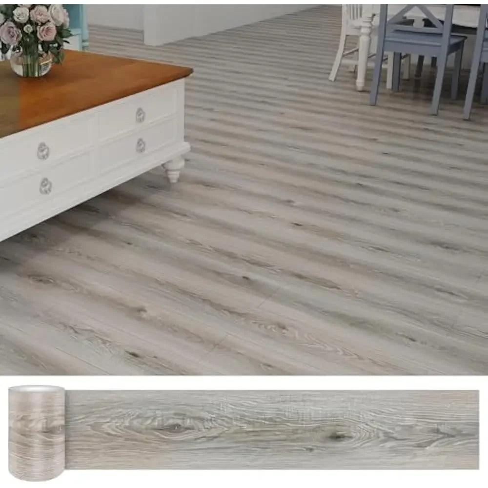 36 Pack 54 Sq.Ft , Waterproof Peel&Stick Floor Tile, Self-Adhesive DIY Flooring Tiles for Bedroom, Living Room, Bathroom