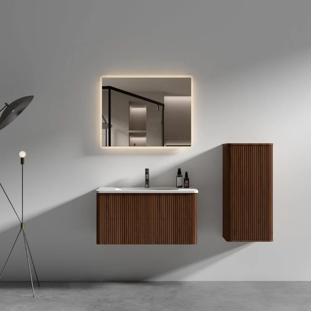 Premium Vanity With Sink Wall Mounted Floating One Piece