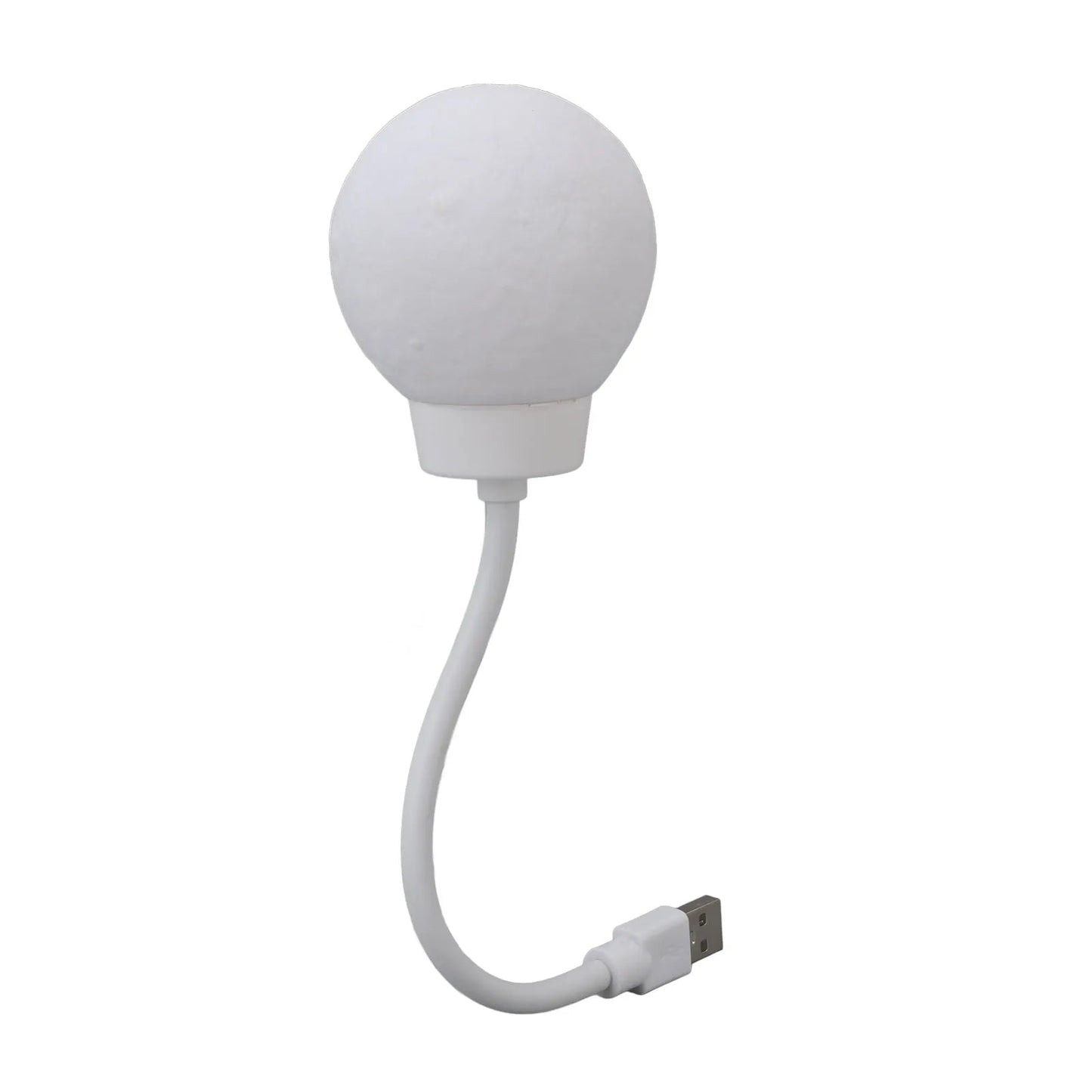 Moon Lamp 1.5W Compact 3 Color Temperature Voice Control USB Plug in Light Flexible Gooseneck for Bedside