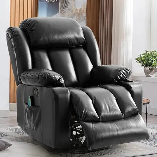 Power Lift Recliner Chair for Elderly, Electric Recliner Chairs for Adults with Massage and Heat, Cup Holders, Remote Control, U