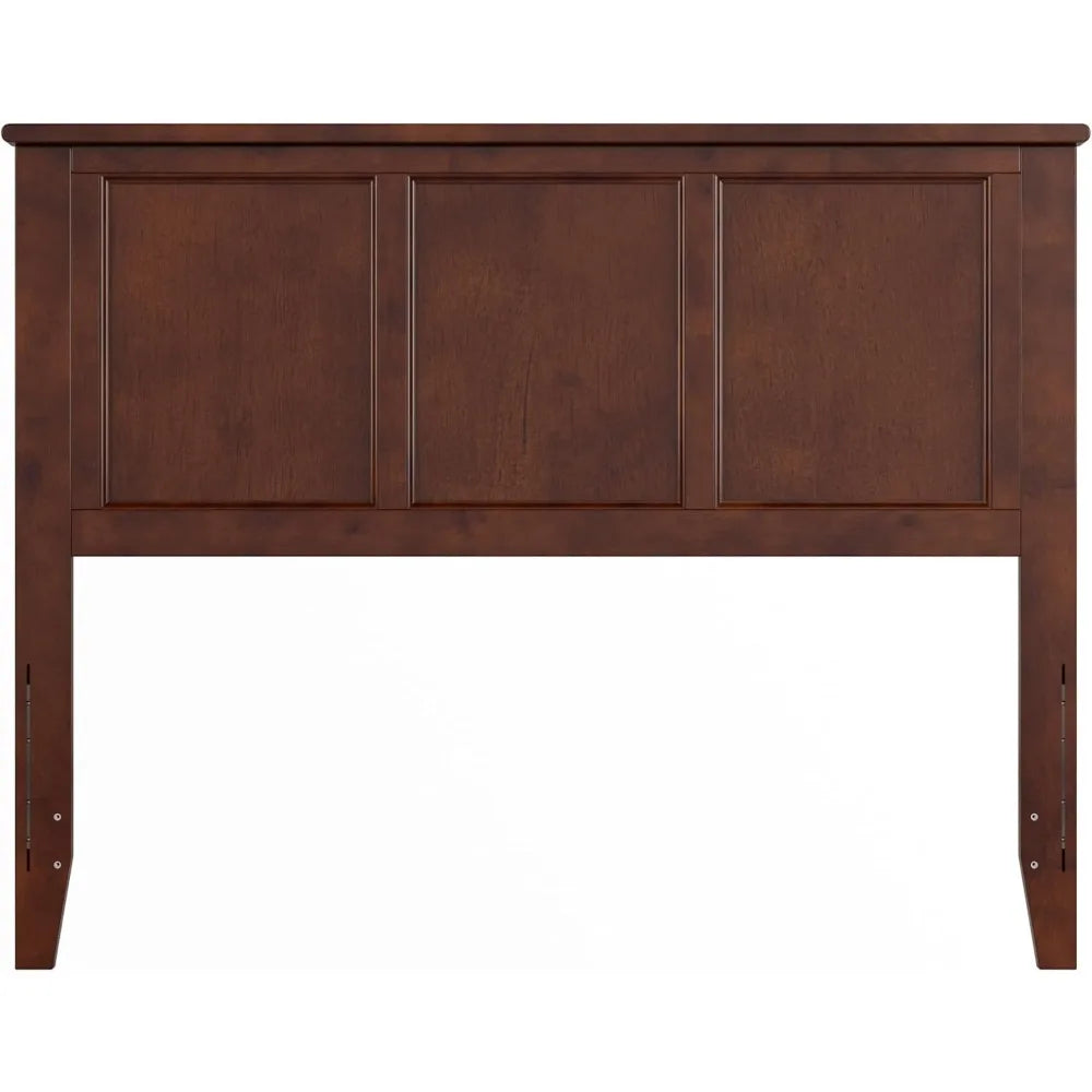 Full Size Headboard with Attachable Charger in Walnut