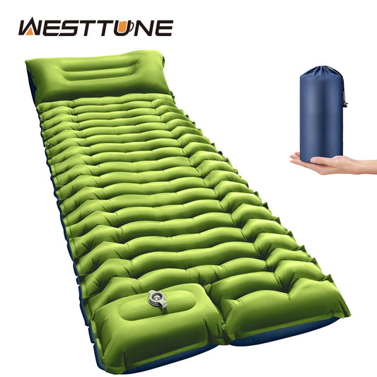 WestTune Inflatable Air Mattress For Camping With Pillow