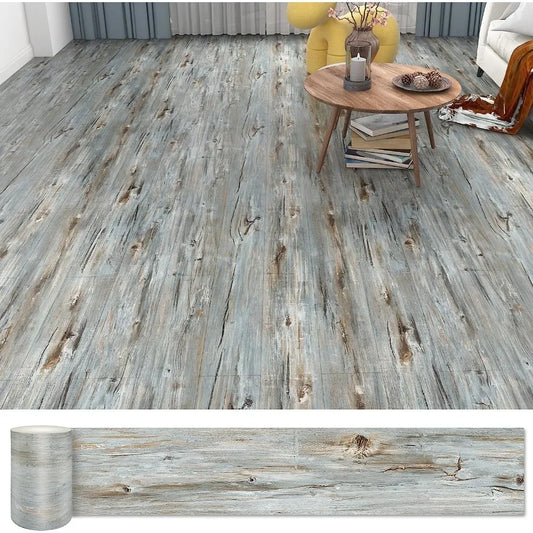 36 Pack 54 Sq.Ft , Waterproof Peel&Stick Floor Tile, Self-Adhesive DIY Flooring Tiles for Bedroom, Living Room, Bathroom
