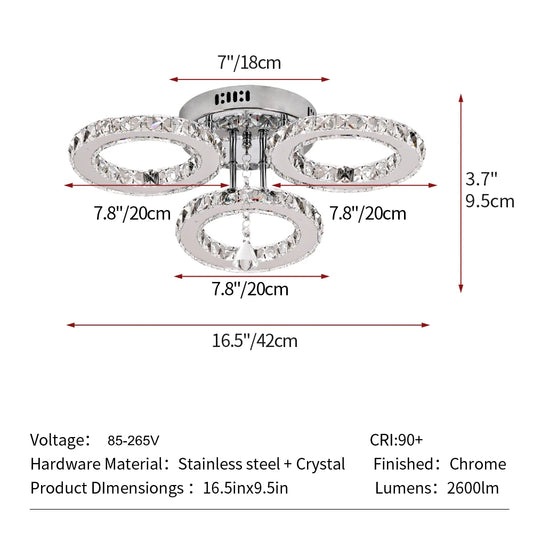 Modern Luxury Ceiling Crystal Chandelier Decoration Home Furniture Living Room Hanging Ceiling Lamp Kitchen Light Led Lighting
