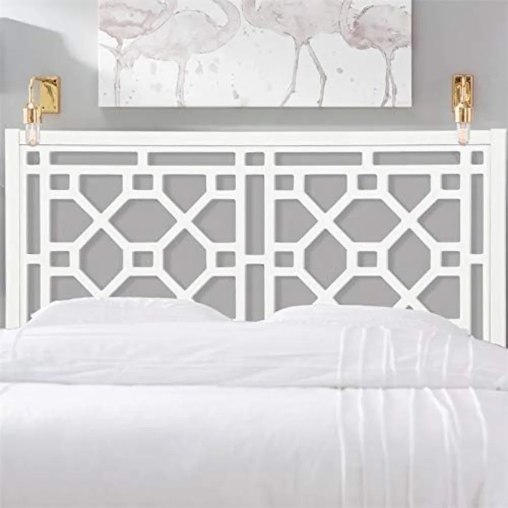 Thomas Chippendale Adjustable Height Headboard -Queen/Full Crafted from durable solid Poplar and MDF Chippendale inspired design