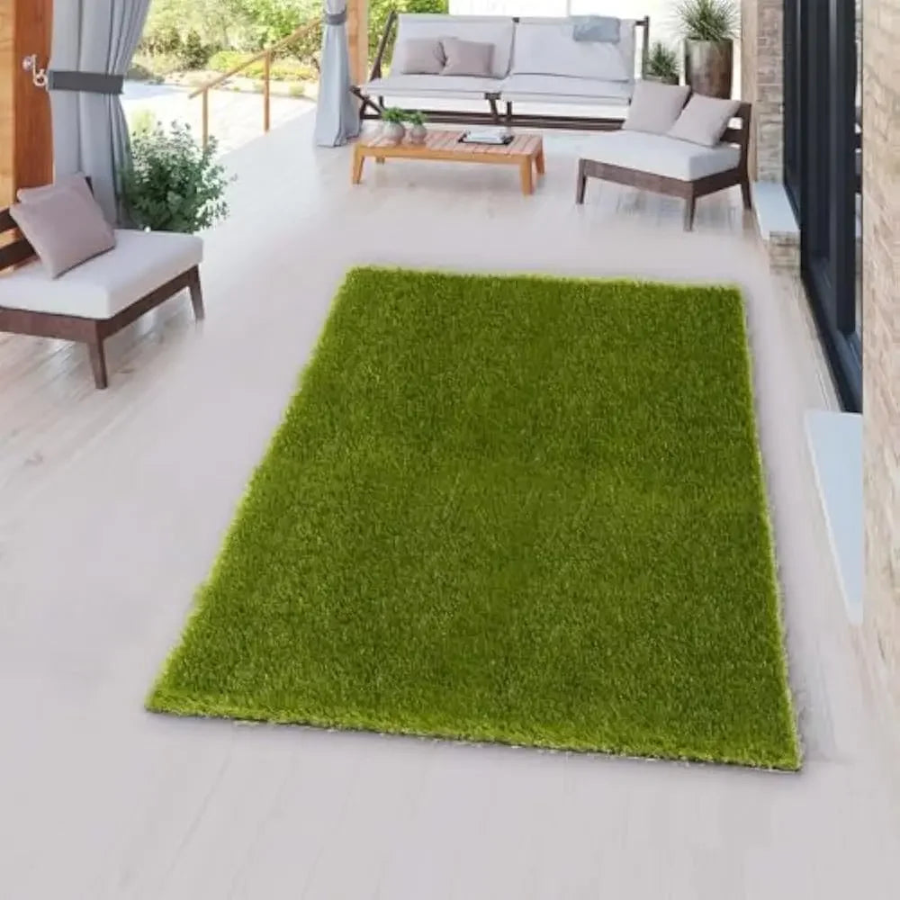 5x8 Ft Realistic Artificial Turf Grass Rug,  Indoor Outdoor Garden Lawn Landscape Patios Decoration, Artificial Lawn