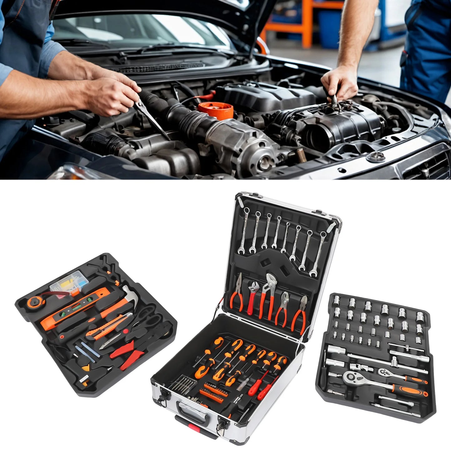 DIY Supplies Trolley Case Tool Box Set Rust Resistant Tools