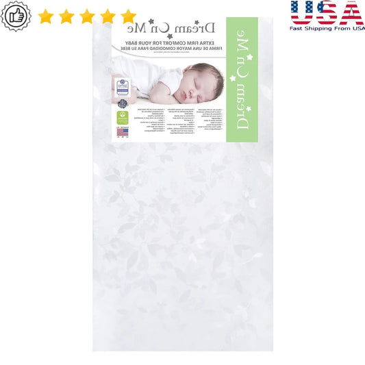XMSJ Toddler Foam Mattress Hypoallergenic Vinyl Cover