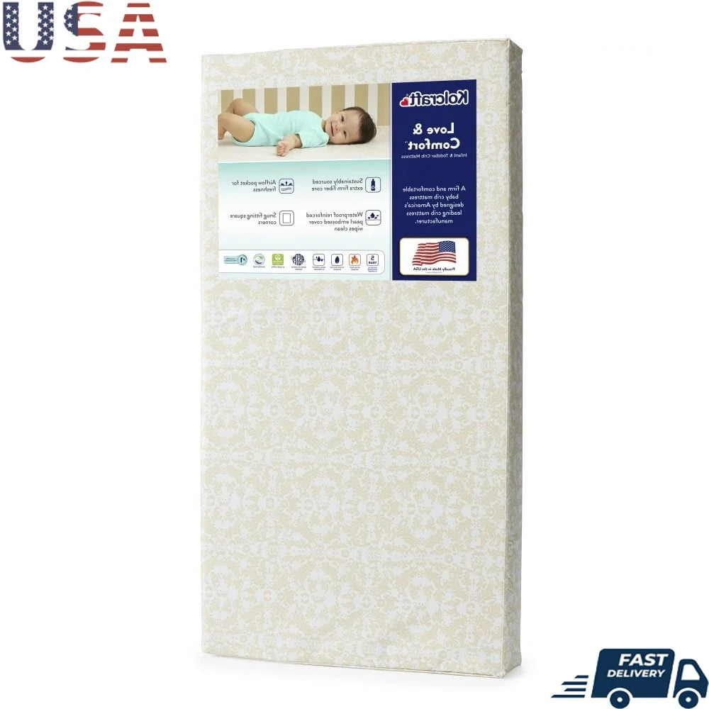 XMSJ Sustainable Waterproof Baby Crib Mattress GREENGUARD