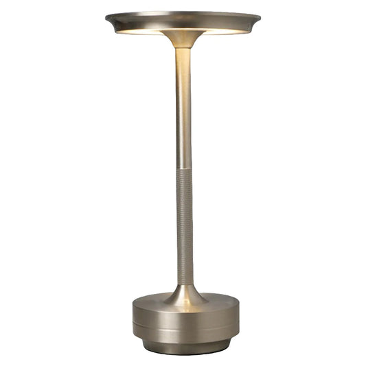 Cordless LED Table Lamp Simple Reading Light Touch Control Dimmable Sleeping Light 3 Light Colors Rechargeable for Bedroom Study