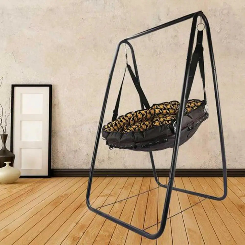 1Set A-shaped Swing Chair Basket, Strong Load Bearing Hammock Chair Stand, Anti-slip Anti-deformed Swing Seat Metal Support Rack