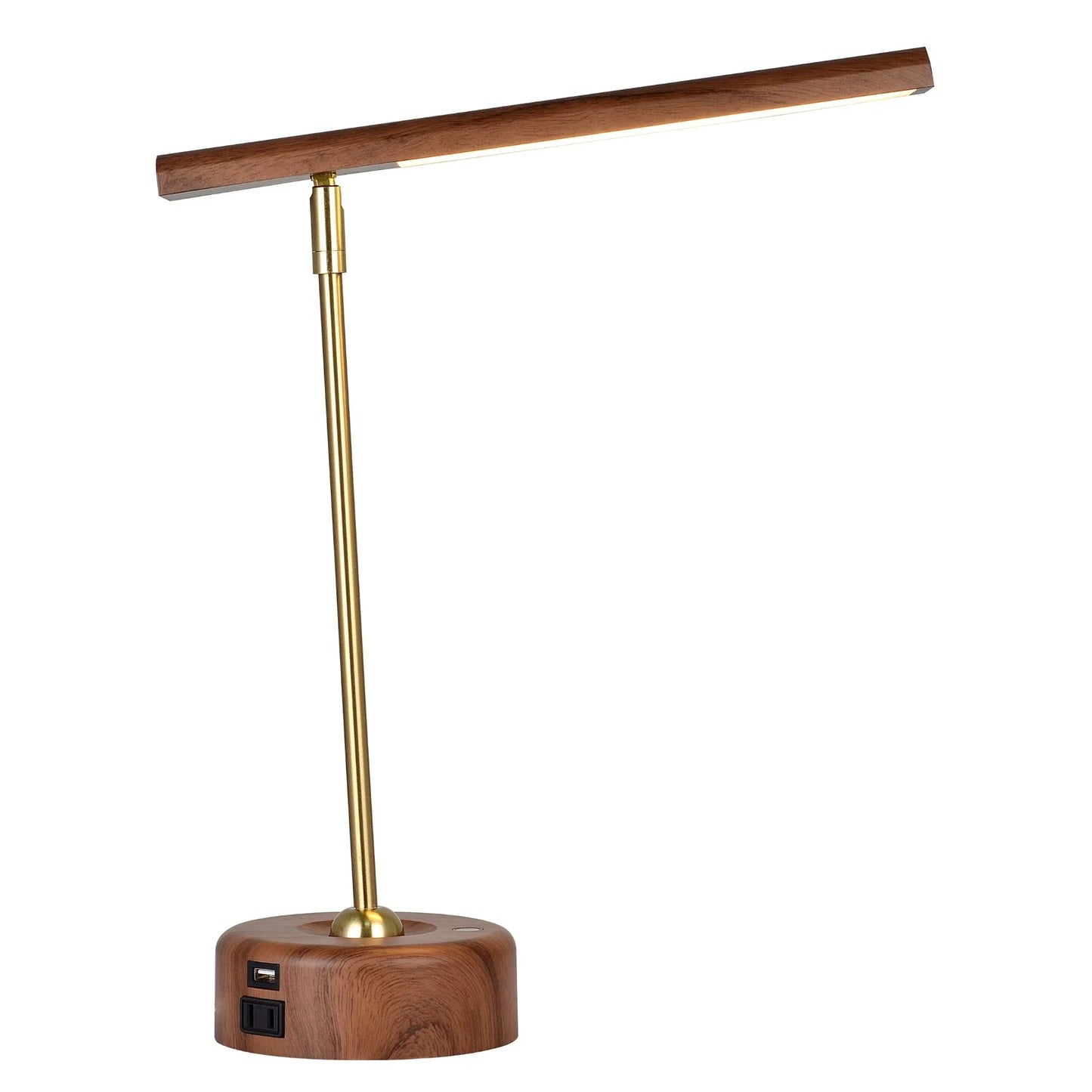 LED Wood Look Finish Desk Lamp, Modern Styling, Ideal for All Ages,New