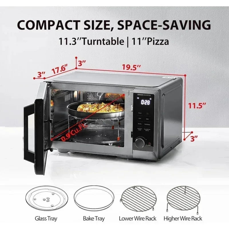 6 In 1 Inverter Microwave Oven Healthy Air Fryer Convection