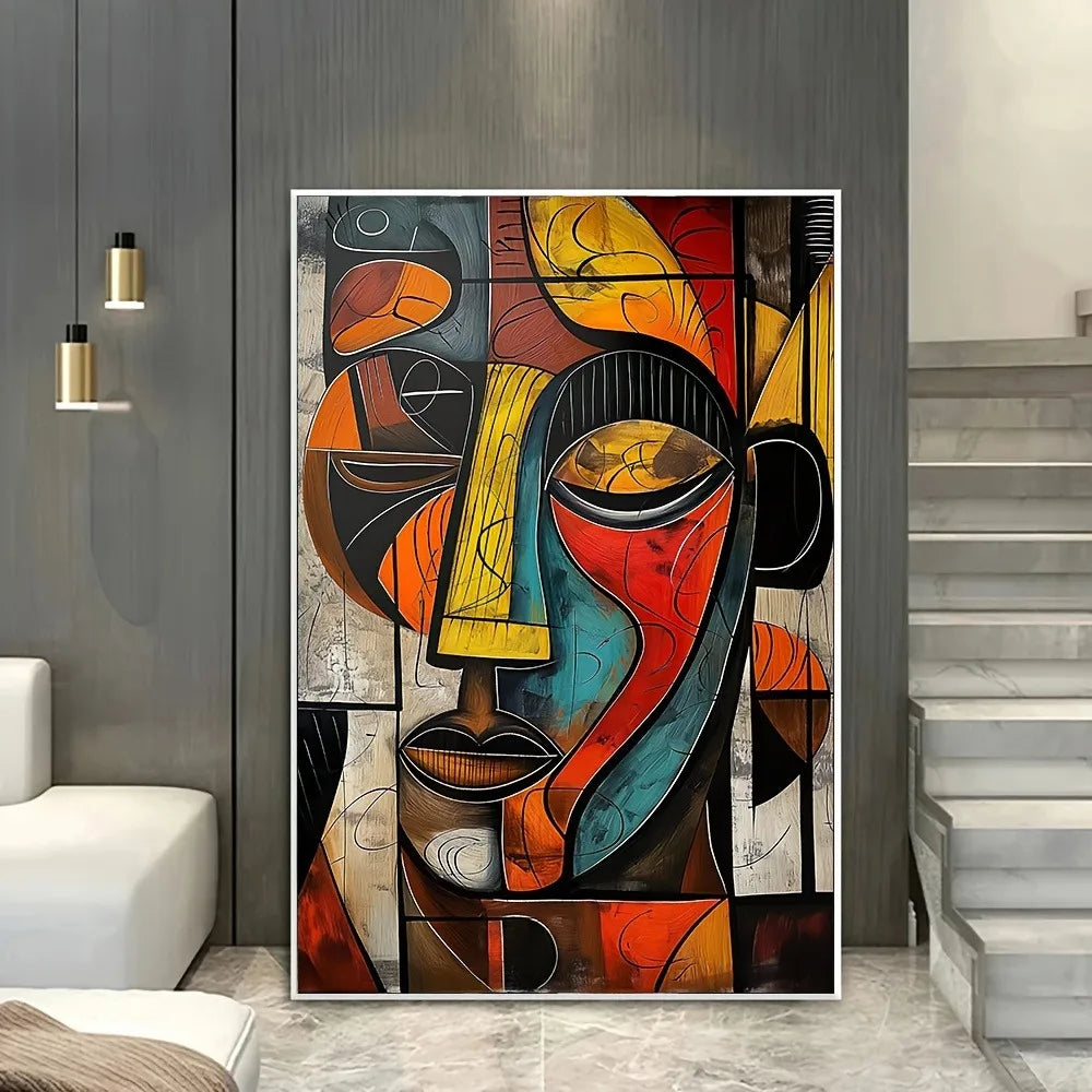 Abstract African Art Canvas Print Frameless Wall Art Modern