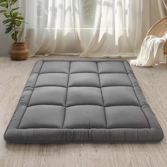 3" Thicken Japanese Floor Mattress Futon Mattress, Tatami Mat Sleeping Pad Foldable Roll Up Mat Dormitory Pad Kids Floor Lounger