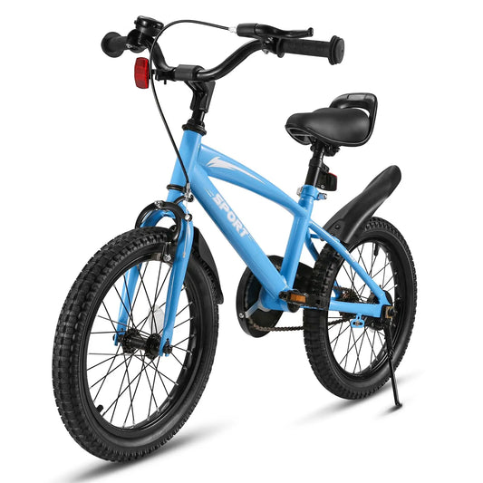 Fork Kids Bike With Training Wheels Dual Handbrakes