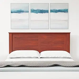 Campagne Wood Panel Headboard in White - Full Size