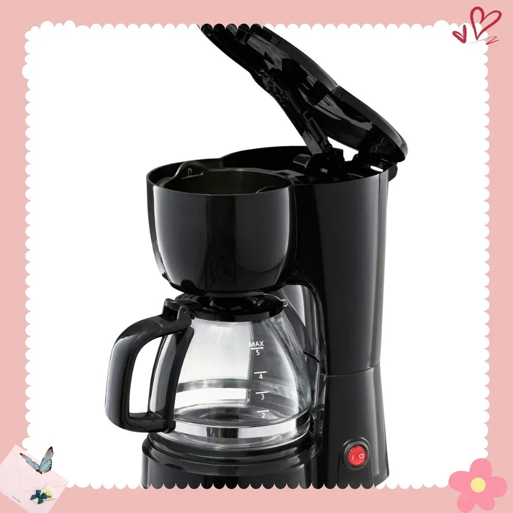 Hign-concerned 5 Cup Drip Coffee Maker With Filter Basket