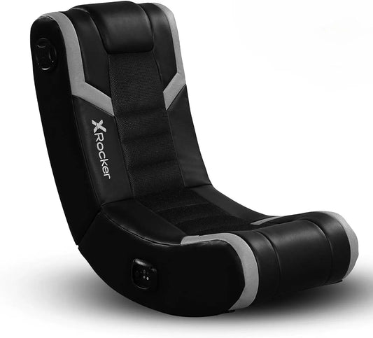 Video Gaming Floor Rocker Chair,Built-in Audio Speakers,Foldable for Bedroom or Game Room,Gifts for Gamers,Boys Girls Teens 5-17