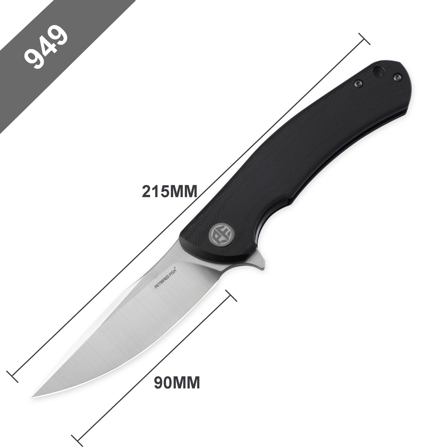 Petrified Fish PF949 Folding Knives Mini K110 Steel Blade Handle Fish Hunting Knife Outdoor Camping Pocket EDC Survival Tools