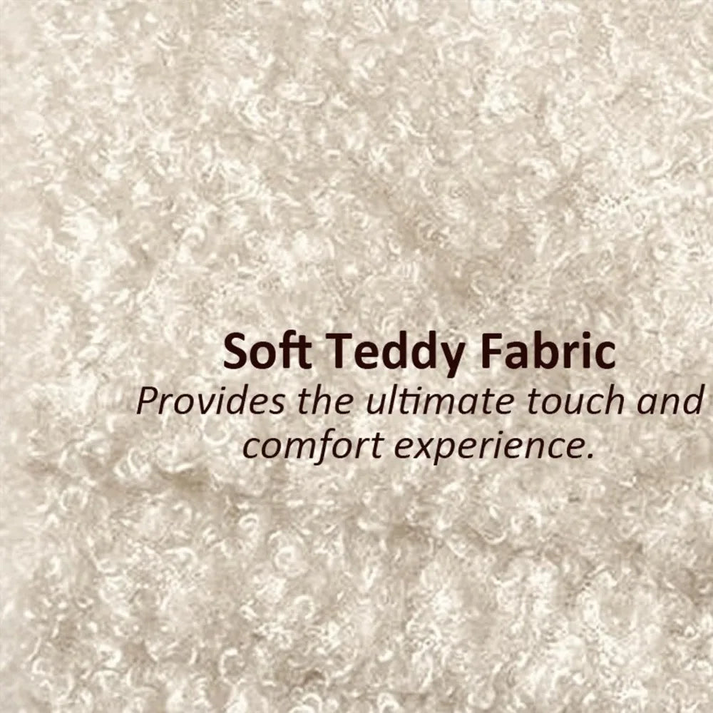 ZHUXIANG Cloud Bed Frame Boucle Platform Headboard