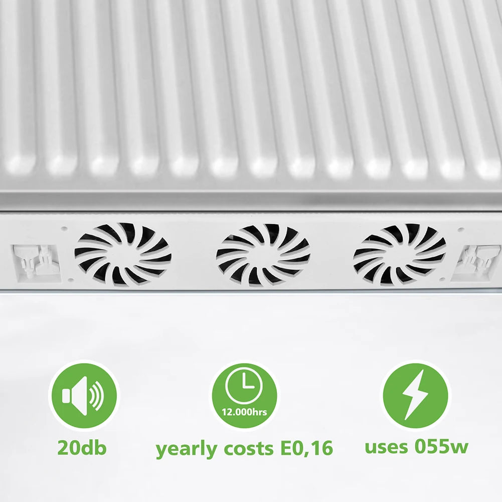 Radiator Fan HVAC Smart Radiator Ventilator Fan With Thermostat Switch for Heating Fireplace Intelligent Cooling Ventilation