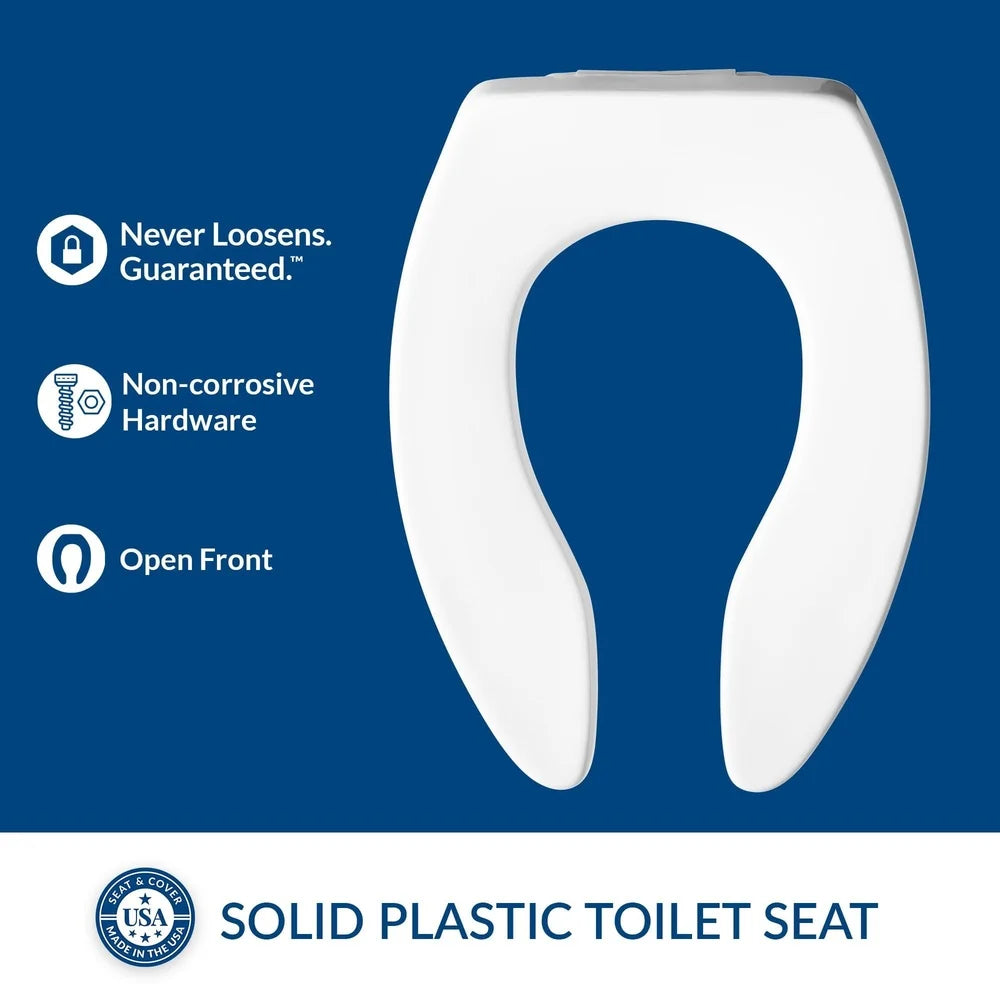 XMSJ Commercial Extra Heavy Duty Plastic Toilet Seat