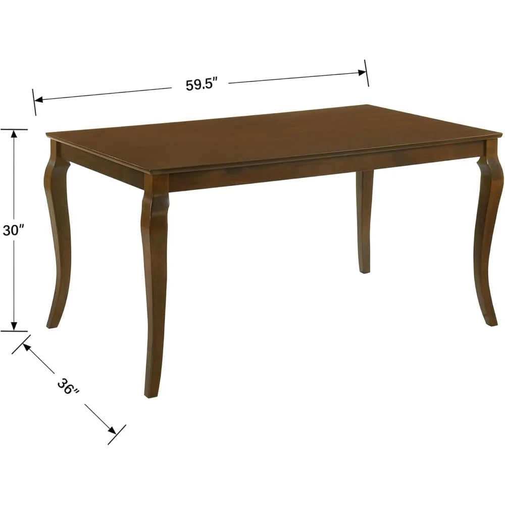 Mid Century Modern Wooden Dining Table for Kitchen or Dining Room