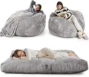Giant Bean Bag Chair: Bean Bag Chair for Adults Kids Teens Couples for Lay Sleep in Living Room Bedroom Reading Game Room -Beanb