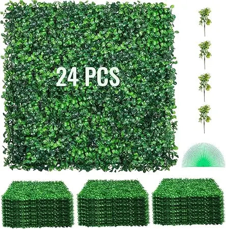 Artificial Boxwood Panels for Beautiful Privacy Hedge Wall Decor