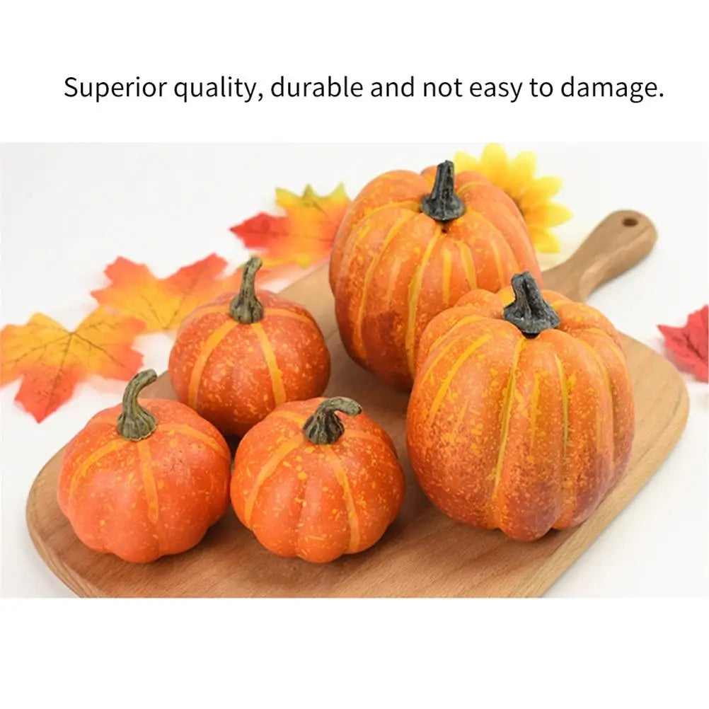 Pumpkin Decoration Simulation Pumpkin Model Artificial Pumpkin Decoration Home Table Decor for Thanksgiving and Halloween