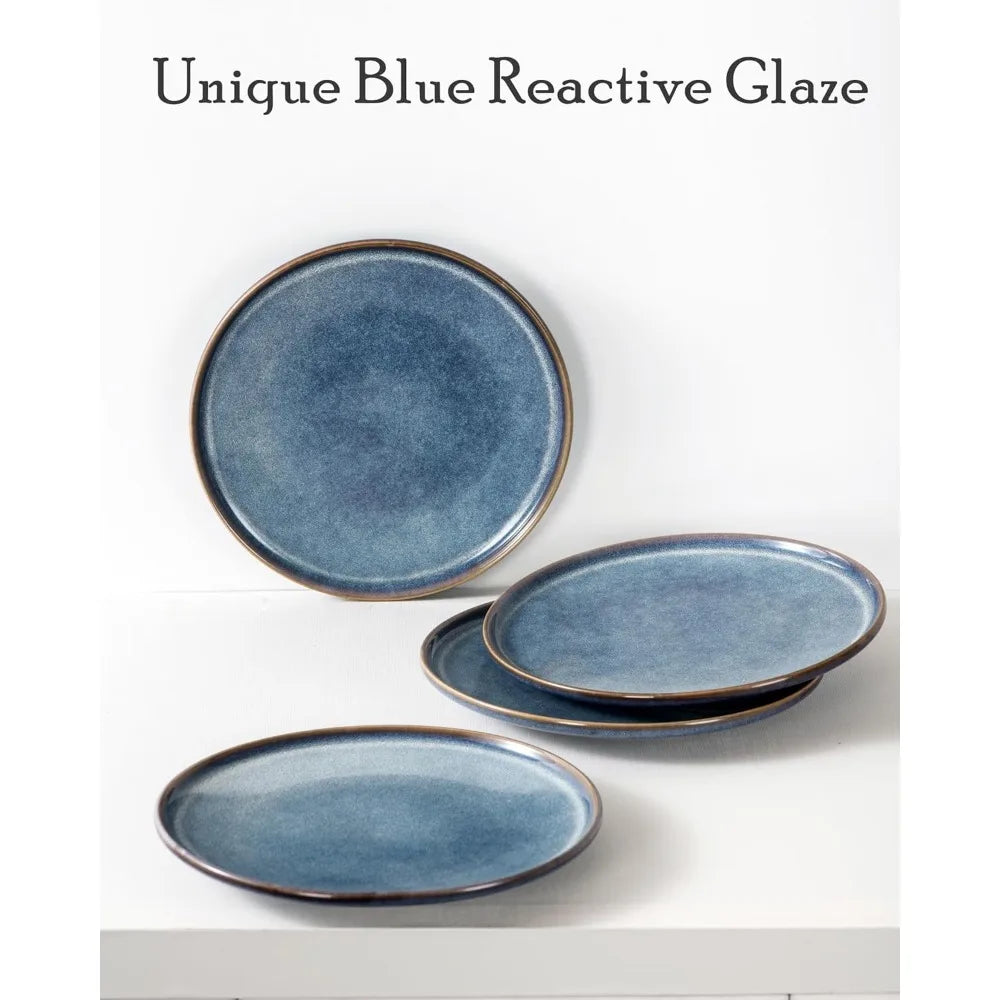 Porc Ceramic Dinner Plates Set Of 4 Scratch Resistant